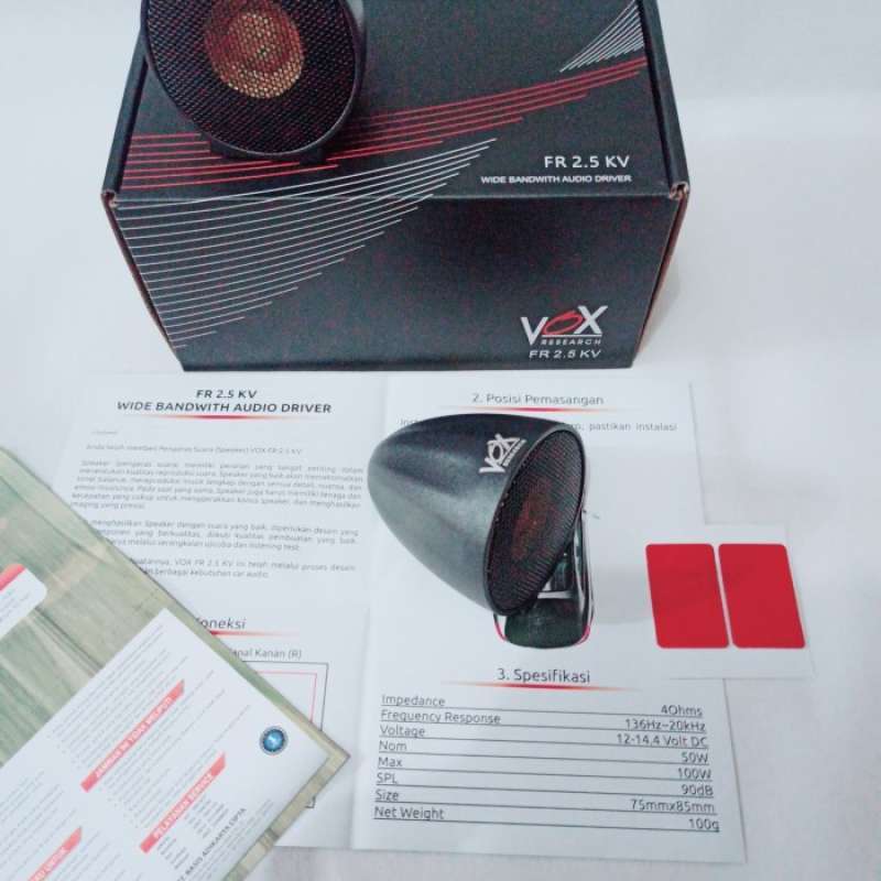 Jual Speaker Fullrange Vox Fr 2 5 Kv 2 5 Inch With Housing Car Audio New Online Februari 2021 Blibli