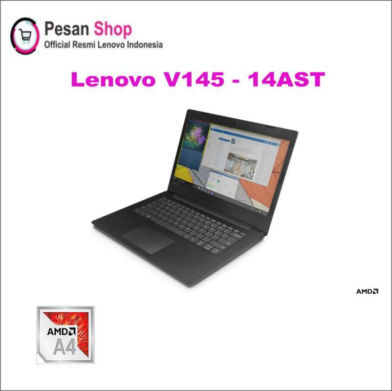 Jual Lenovo V145 14ast 5vid Amd A4 9125 Ram 4gb Hdd 1 Tb Integrated Graphics Windows 10 Home Black Online Desember 2020 Blibli