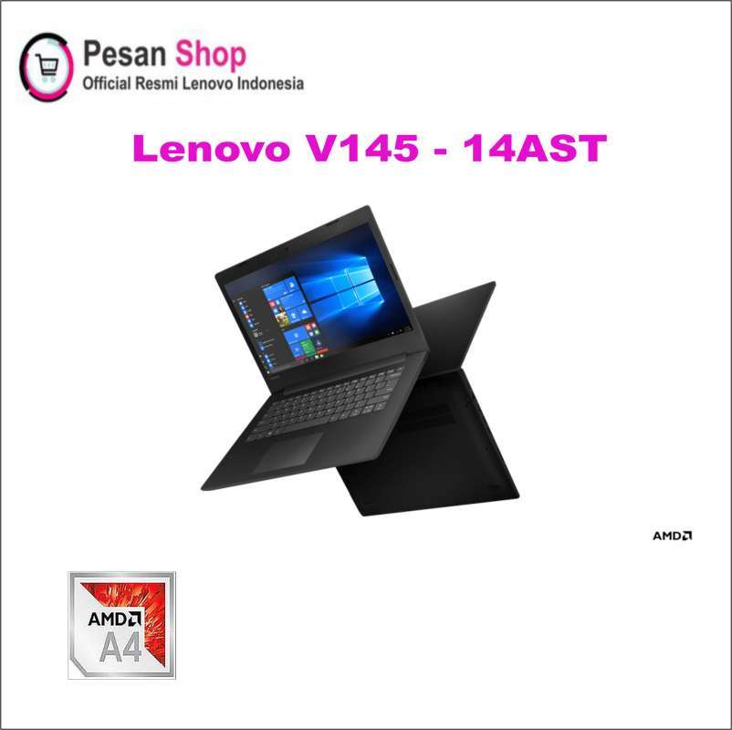 Jual Lenovo V145 14ast 5vid Amd A4 9125 Ram 4gb Hdd 1 Tb Integrated Graphics Windows 10 Home Black Online Desember 2020 Blibli