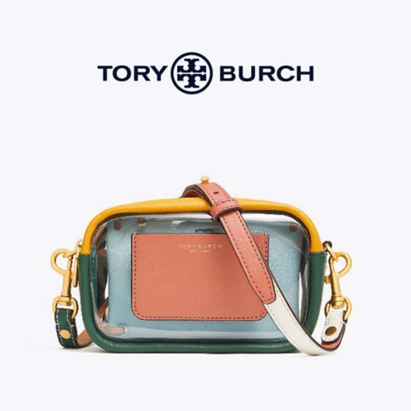 Promo Tory Burch Perry Transparant Small Clear Tote Bag Tas Tote