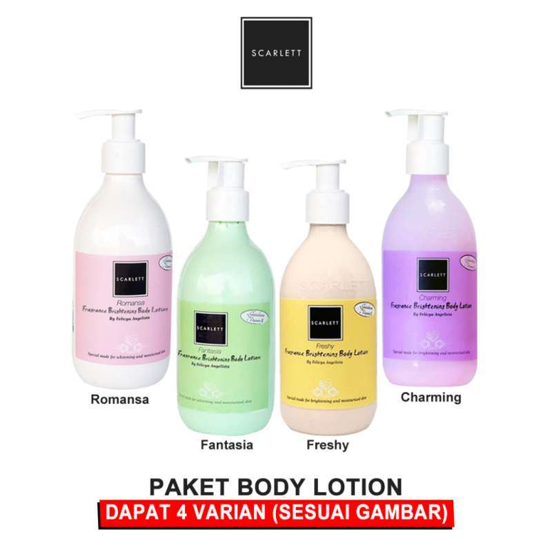 Paket Lotion Scarlett Scarlet Whitening 