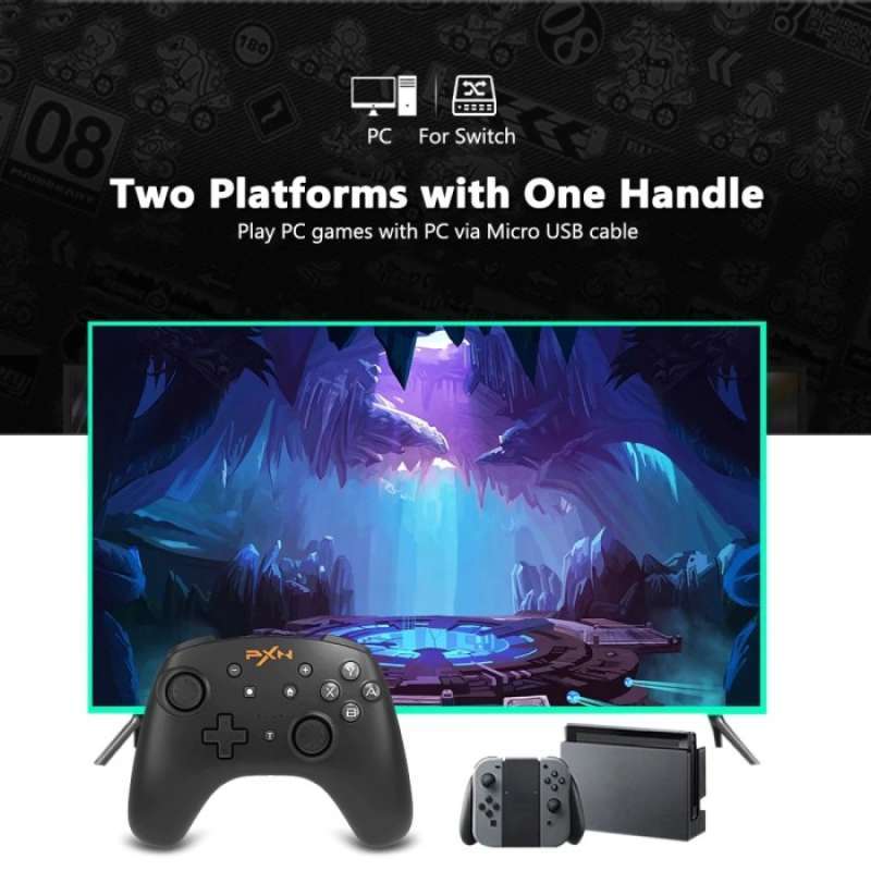 Jual Pxn 9607 Pro Wireless Gamepad Vibration Nfc Controller Switch Windows Online Desember 2020 Blibli