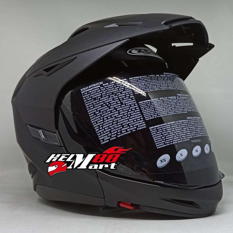 Jual Zeus 613C Solid Paket Lengkap Helm Modular Zeus Supermoto Zs613C  Zs-613 Zs613 - Xl Hitam Dop Visor Clear Di Seller Helm Mart 88 Official  Store - Kota Medan, Sumatera Utara | Blibli