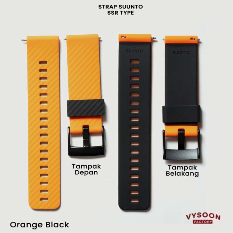 Jual Strap Band Silicone Smartwatch Suunto Traverse 7 Suunto 9 Non Baro Orange Black Di Seller Vysoon Strap Factory Official Store Tamansari Kota Bandung Blibli