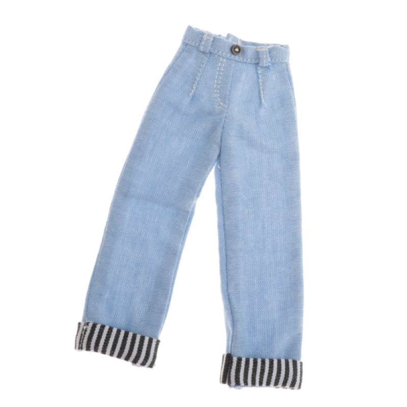 Straight Cuffed Jeans Pants Outfit 
