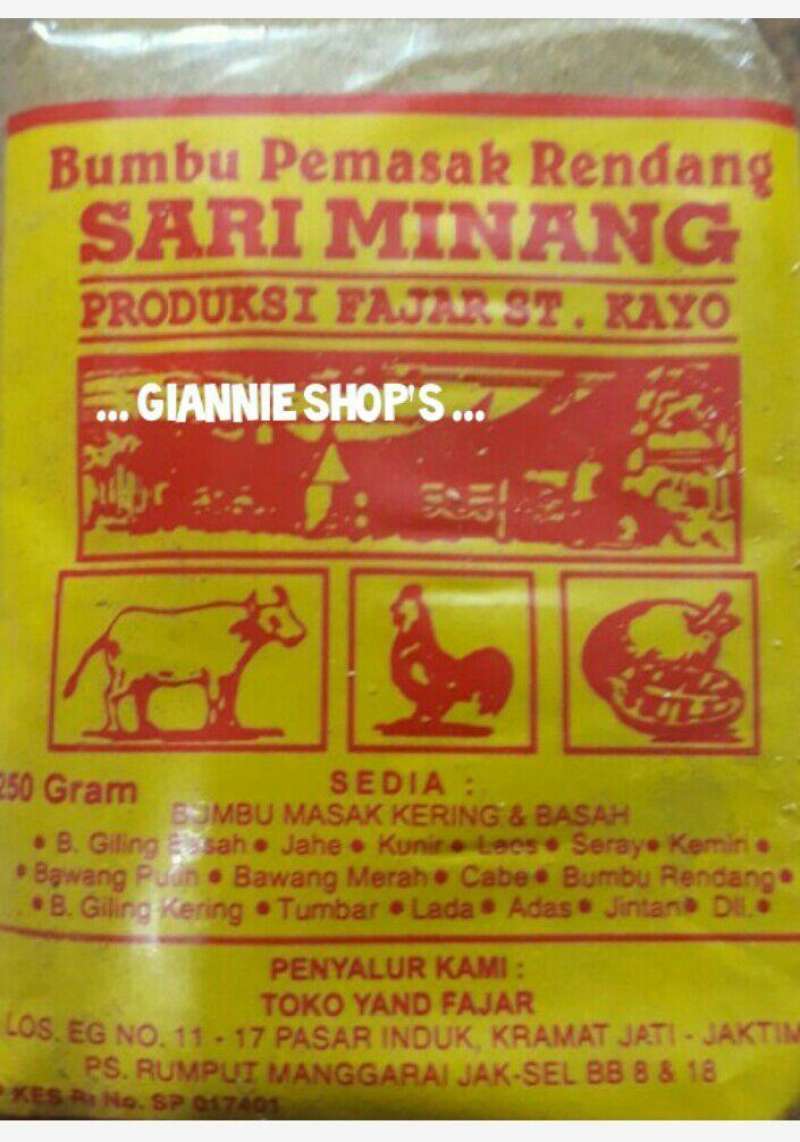 Sariminang Bumbu Rendang Sari Minang 250 Gr Terbaru Agustus 2021 Harga Murah Kualitas Terjamin Blibli