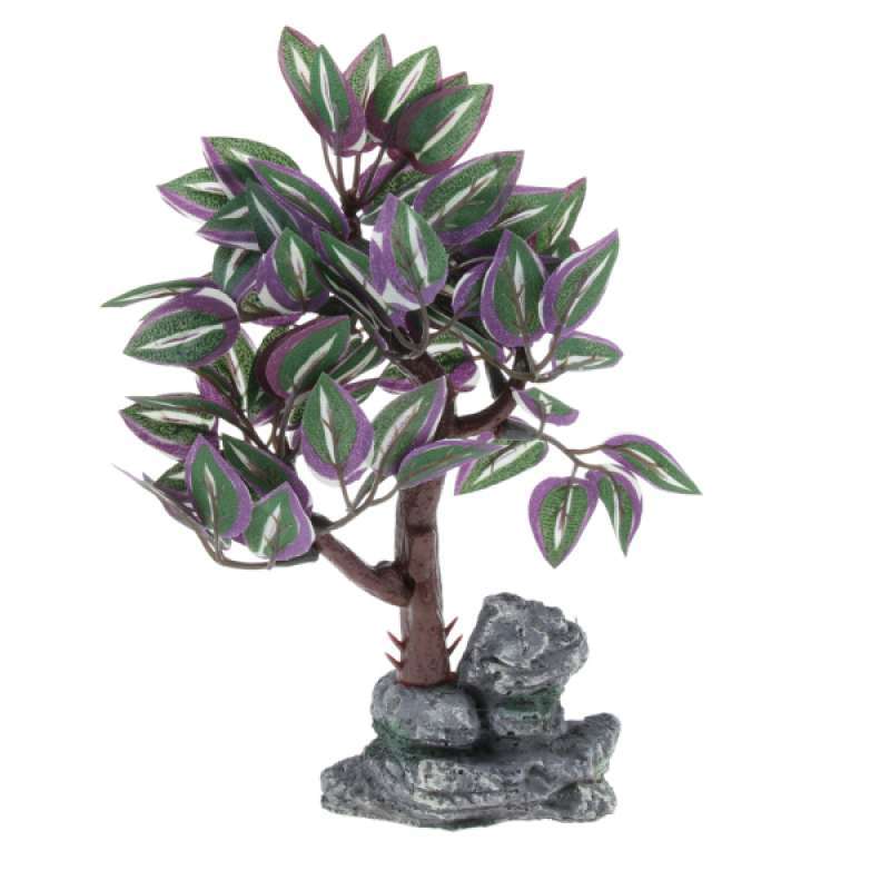 Jual Multi Color Artificial Tree Hidden Forest Aquarium Fish Tank Landscape Decor Online Desember 2020 Blibli