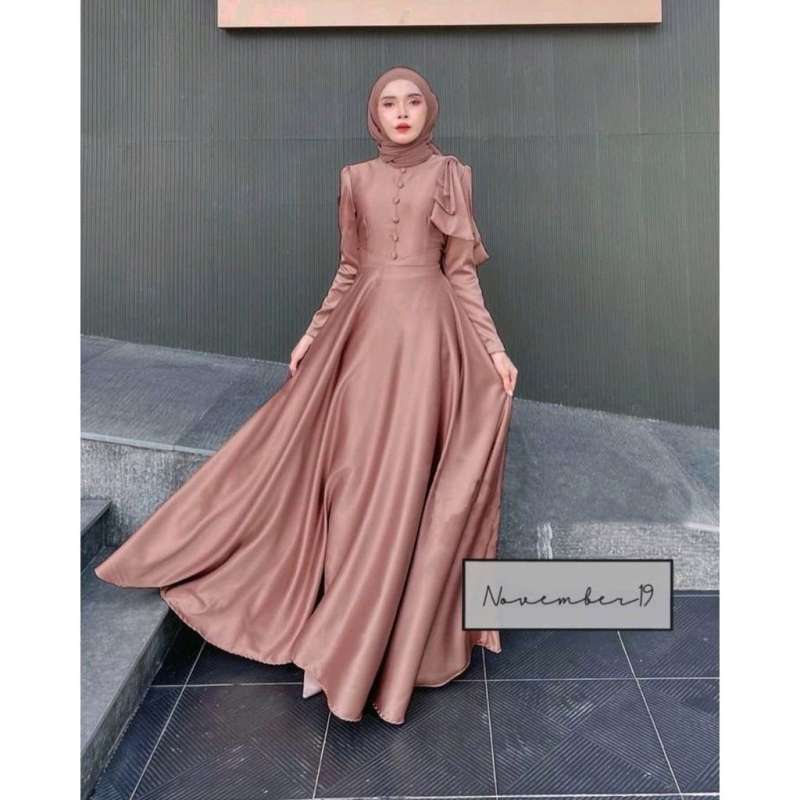 Maxy Dress Euphoria gamis pesta dress muslim gamis kondangan baju muslim wanita dress pesta muslimah