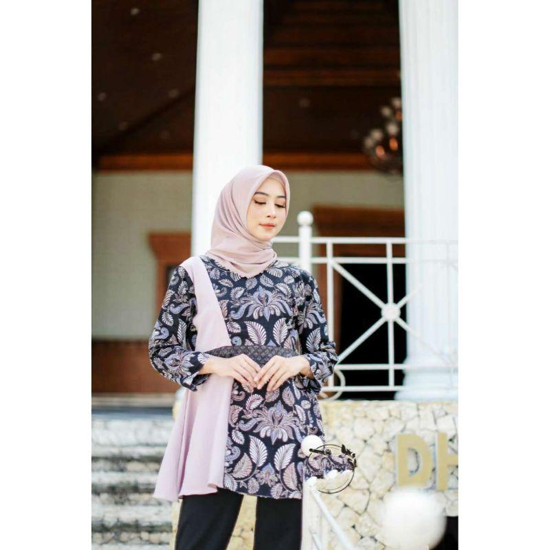Jual Snoebel Rubby Jtr Atasan Blouse Batik Wanita Kombinasi Modern Murah Mei 2021 Blibli