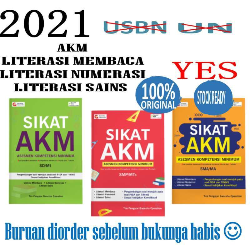 Jual Paket Buku Soal Akm Asesmen Kompetensi Minimum Sd Smp Sma Online Desember 2020 Blibli