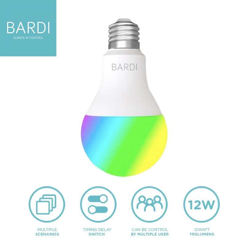 Jual Bardi Bohlam Lampu Smart Home Led Light Bulb Wifi Rgb Ww 12w 12 Watt Online Desember 2020 Blibli