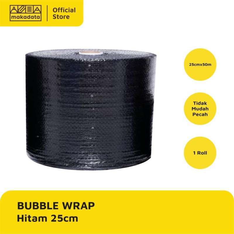 Jual BUBBLE WRAP HITAM UKURAN 25 CM X 50 M POTONGAN MURAH di