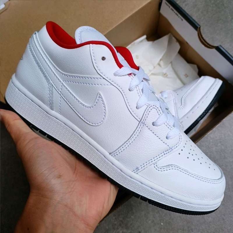 Air Jordan Low White Gym Red Air Jordan Low Sneakers In White, Gym