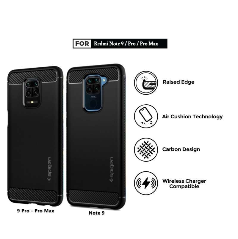 Spigen rugged armor online redmi note 9 pro