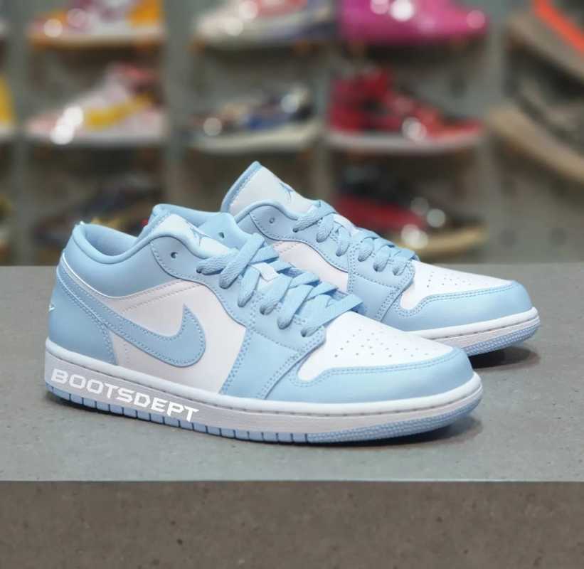 Jual Air Jordan Low Ice Blue Aluminium (100% Authentic) Di