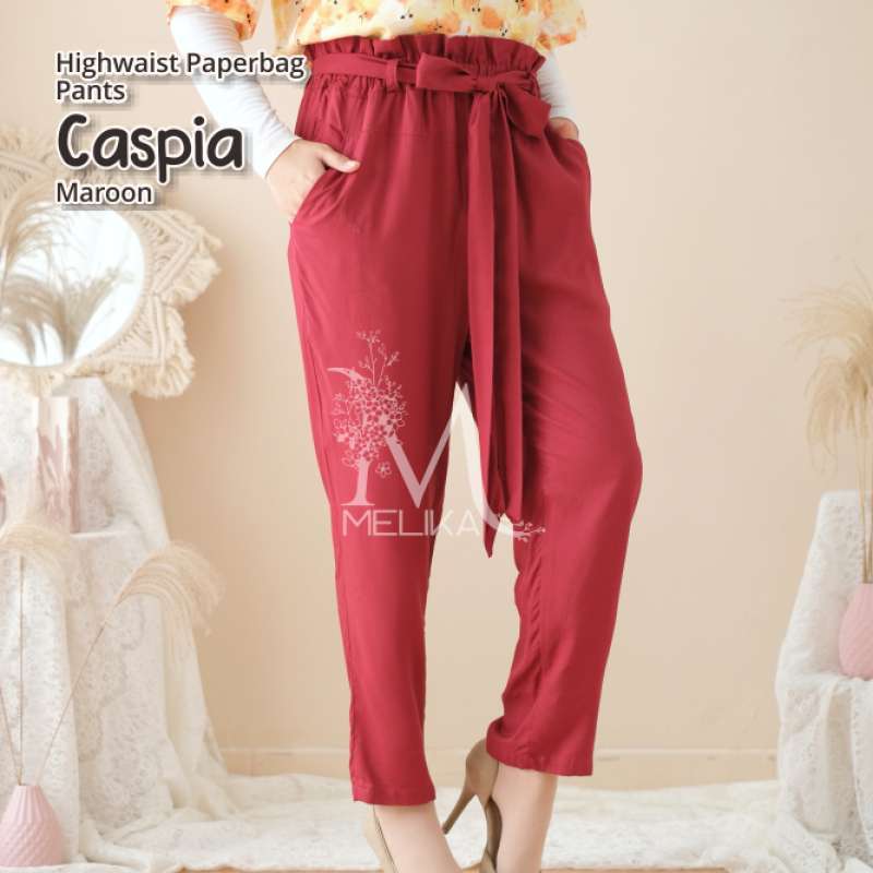Promo HIGHWAIST PAPERBAG PANTS CELANA 
