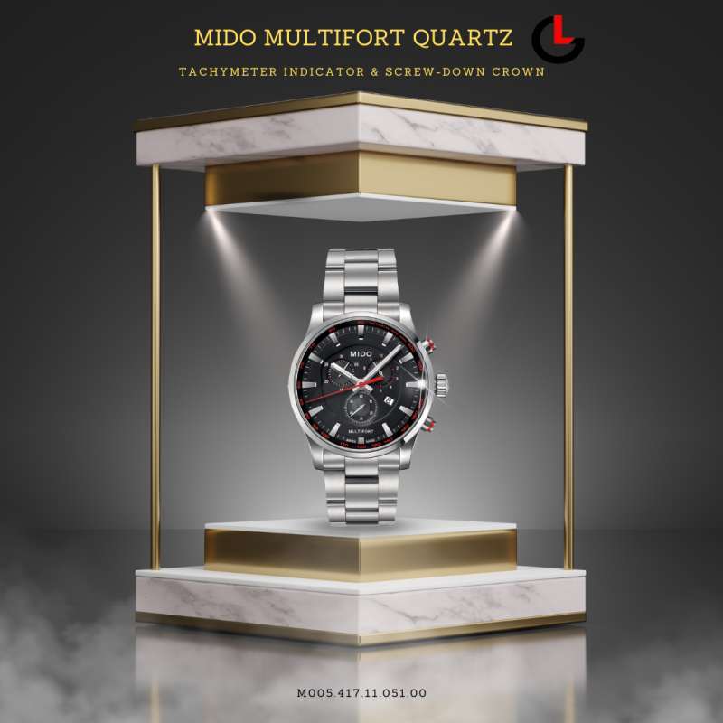 MIDO M005.417.11.051.00 Mido Multifort Quartz Men s Watch Original