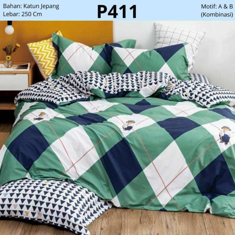 Jual Set Bedcover Sprei Katun Jepang Original Ukuran 180x200x30 Murah Mei 2021 Blibli