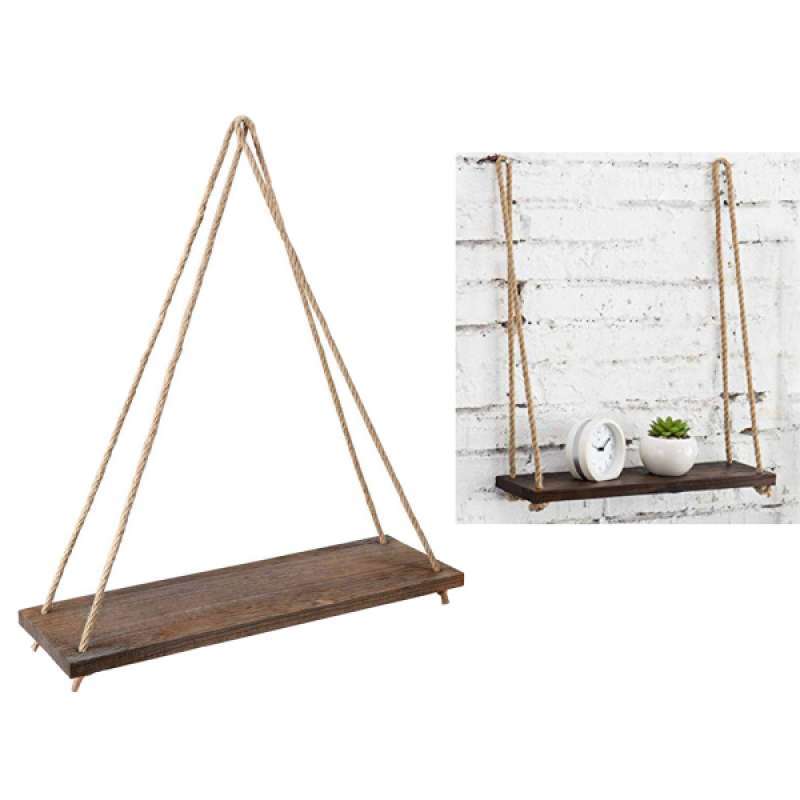 Promo Wood Hanging Wall Mount Floating, Floating Shelves That Hang From Ceiling
