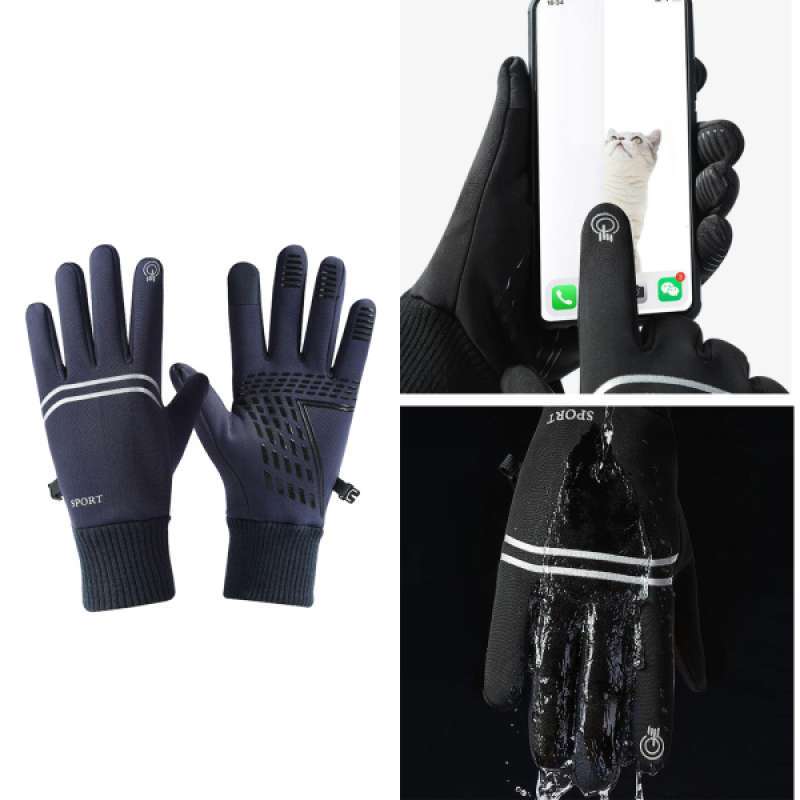 Motorcycle Bike Touch Screen Warm Gloves Thermal Mitts Skiing Climbing Winter 