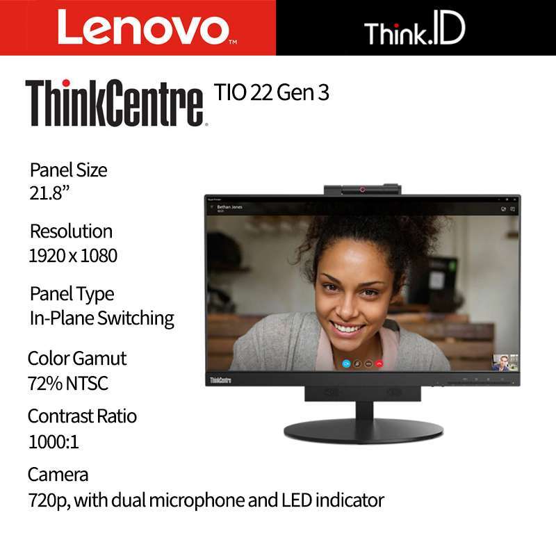 Monitor LED Lenovo ThinkCentre TIO 22 