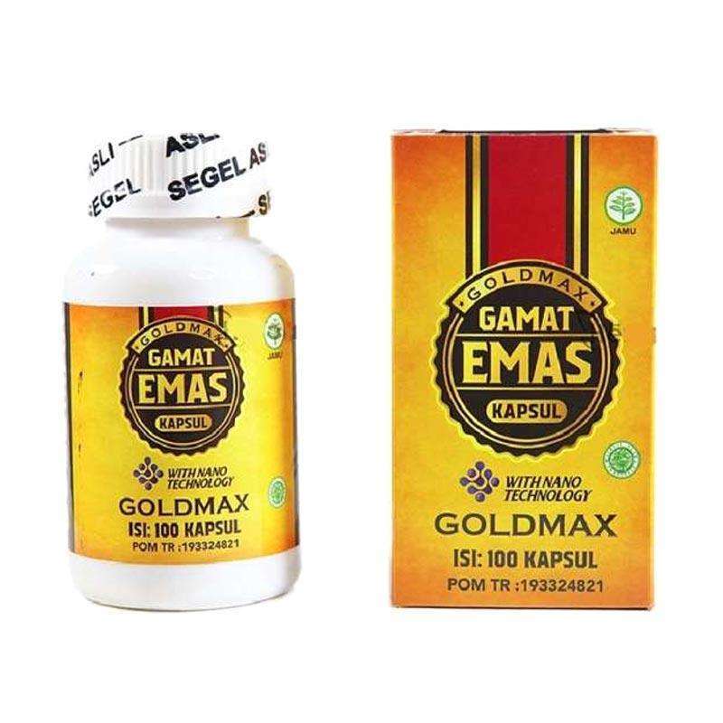 GOLDMAX Gamat Emas Kapsul Penghilang Suntikan Minyak Kemiri Silicon Obat  Herbal
