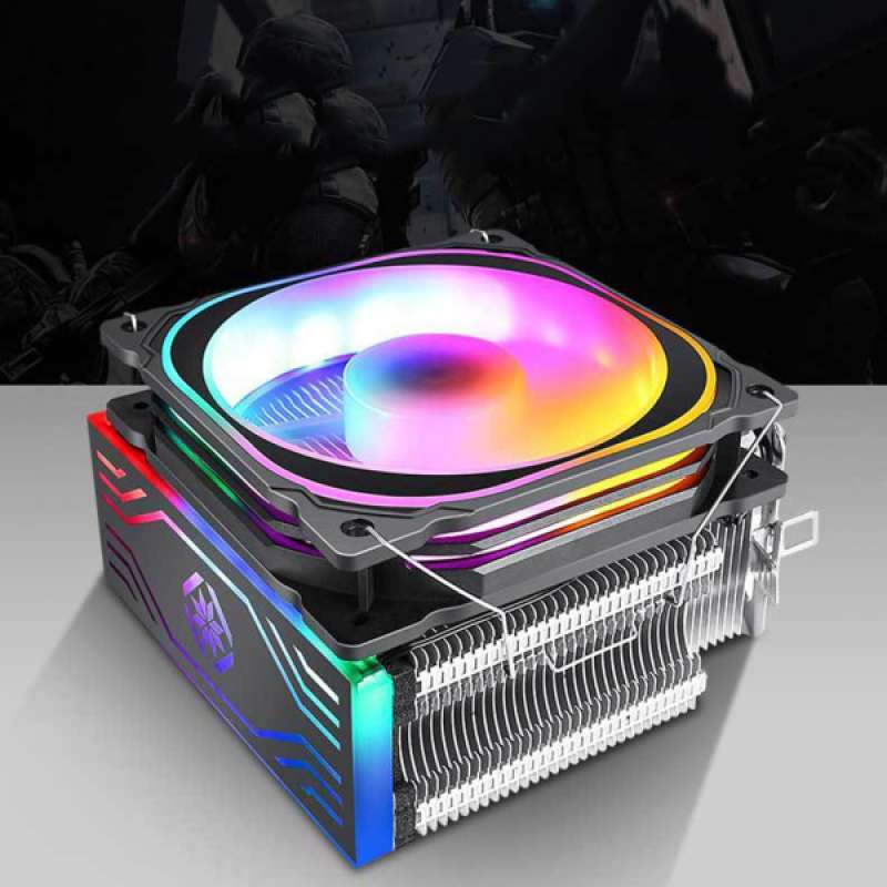12V RGB CPU Cooler Fan Quiet Radiator 