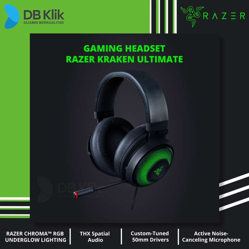 Jual Headset Gaming RAZER Kraken Ultimate USB Surround Sound di Seller  DBklik SURABAYA - Kota Surabaya, Jawa Timur | Blibli