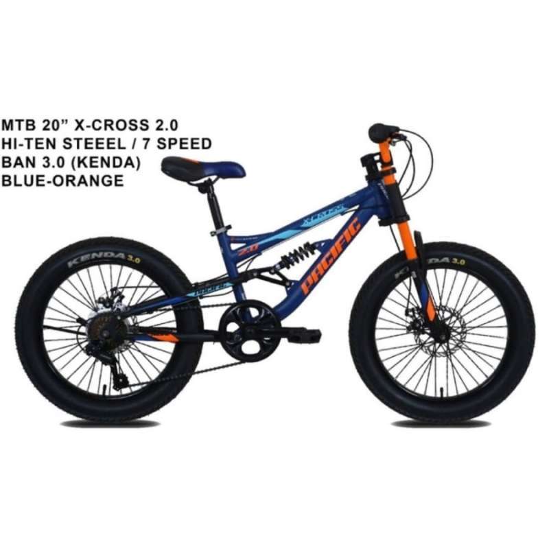 Promo Pacific Mtb 20 X cross 2.0 Sepeda Mtb 20 Inch X cross Blue Diskon 25 Di Seller Sabas Sport Sabas Ol Shop Kota Tangerang Blibli
