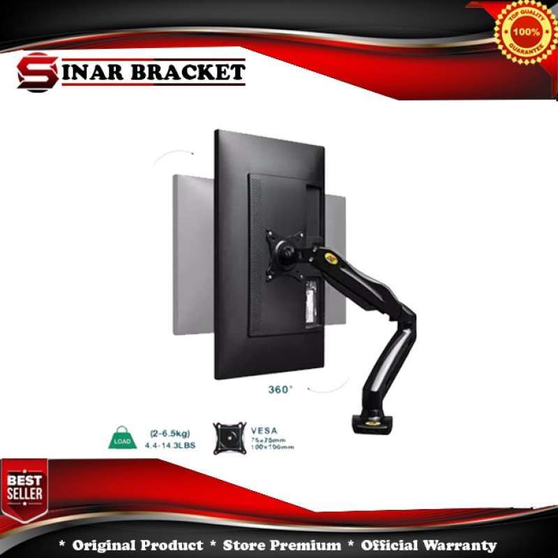 sitstand bracket monitor tv desk mount breket braket arm single