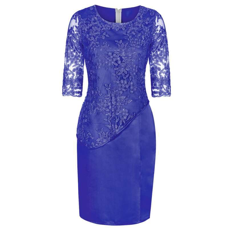 Half Sleeve?Floral Lace Layered Mother 