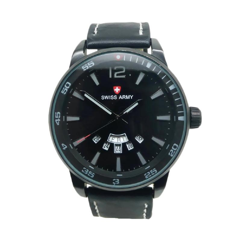 Swiss Army SA222 Jam Tangan Pria - Hitam Abu