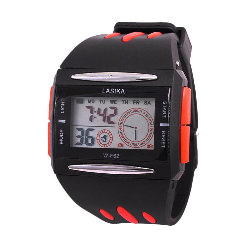 Lasika Jam Tangan Sport Digital Unisex - Red