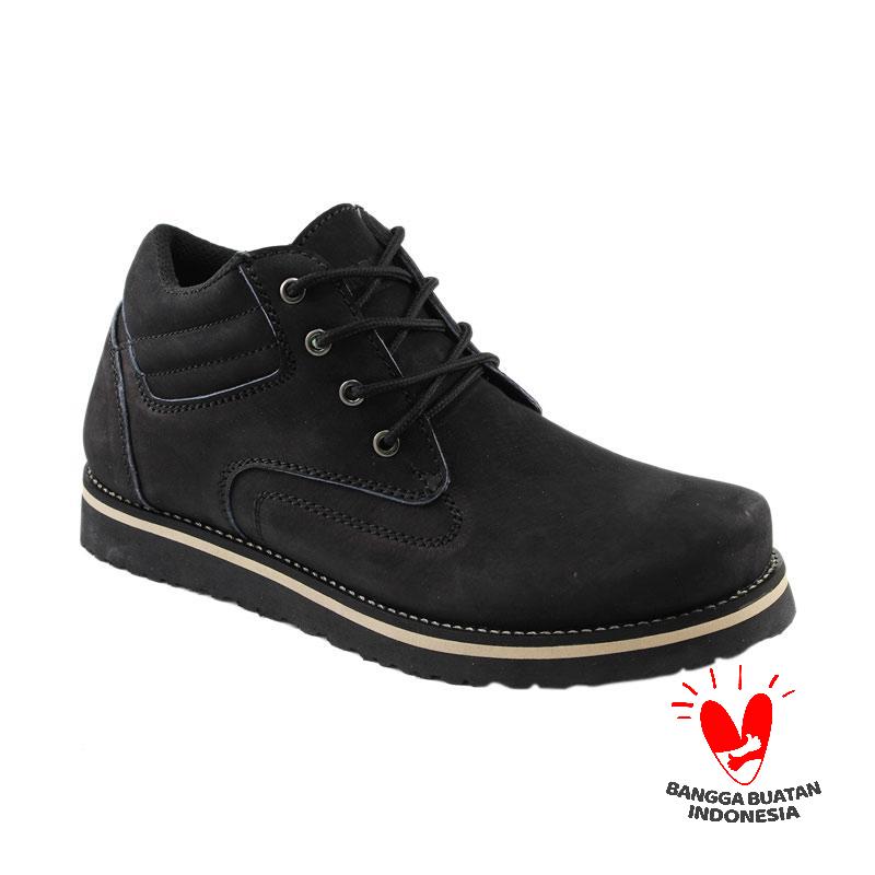 Dondhicero Knight Sepatu Boots Pria - Black