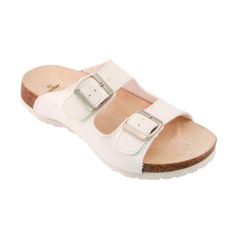 Megumi Yorkshire Sandal Flats Wanita - White