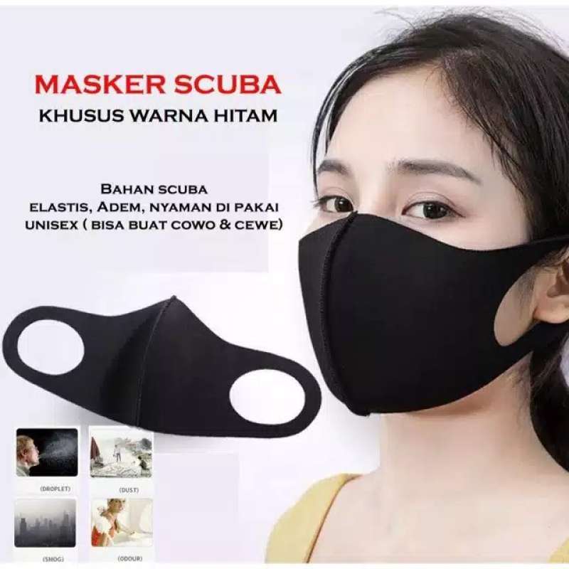 Jual Oem One C23 Masker Kain Polos Bahan Scuba Tebal Masker Korea Fashion Masker Mulut Non Medis Anti Debu Murah Mei 2021 Blibli
