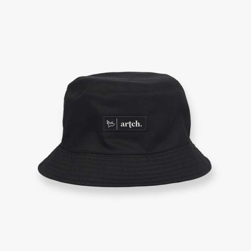 Promo Artch Topi Bucket Hat Full Black 