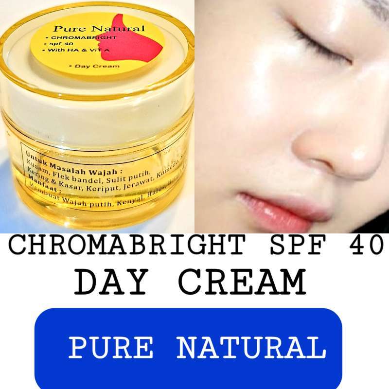 Jual Pure Natural Chromabright Day Spf 40 Cream Pemutih Wajah Penghilang Flek Hitam Ivory Terbaru Oktober 2021 Harga Murah Kualitas Terjamin Blibli