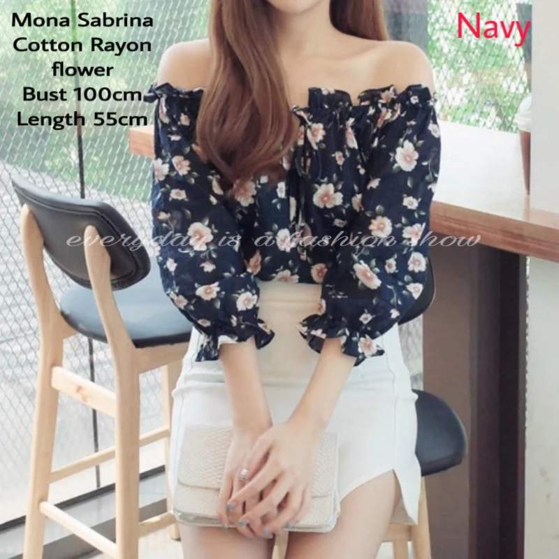 Blouse Wanita Terbaru Korea Baju Atasan Wanita Terbaru Mona Flow Sabrina Fit To L Terbaru Agustus 2021 Harga Murah Kualitas Terjamin Blibli