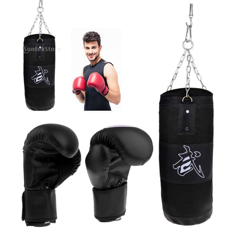 50cm Punch Bag Kickboxing Fitness Training Sandbag for Kids/Adults/Teens 