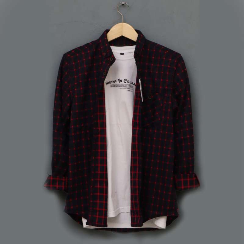 Jual Kemeja Flanel Distro Pria Kemeja Kotak Kotak Cowok Premium Calm Terbaru Juni 2021 Blibli