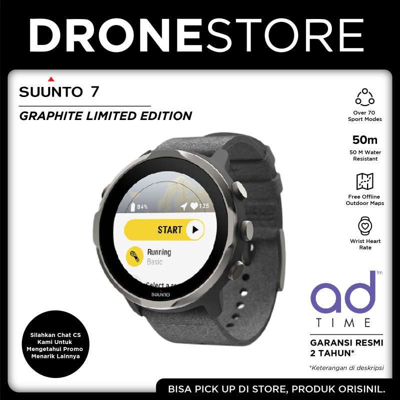 Jual Suunto 7 SmartWatch Graphite Limited Edition Jam Tangan GPS Sport  Original Garansi Resmi di Seller DroneStore - Kab. Tangerang, Banten |  Blibli