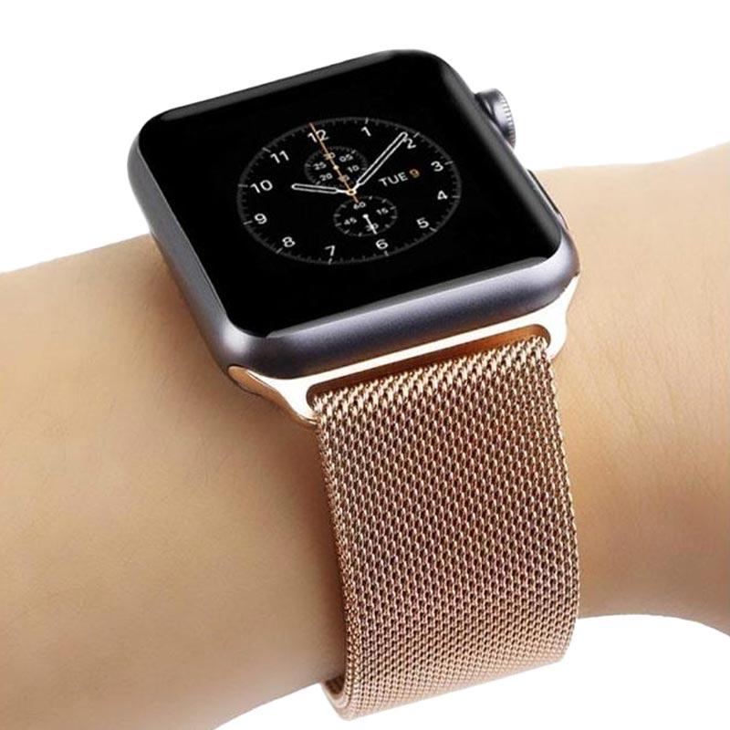 space grey iwatch with rose gold band