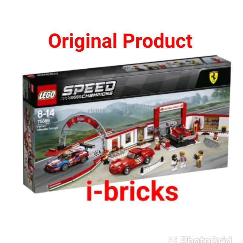 LEGO 75889 Speed Champions Ferrari Ultimate Garage Blocks Stacking Toys