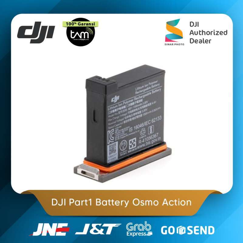 Jual DJI OSMO ACTION BATTERY Part 1 - Battery Osmo Action Garansi TAM di  Seller Sinar Photo Official Store - Kota Denpasar, Bali | Blibli