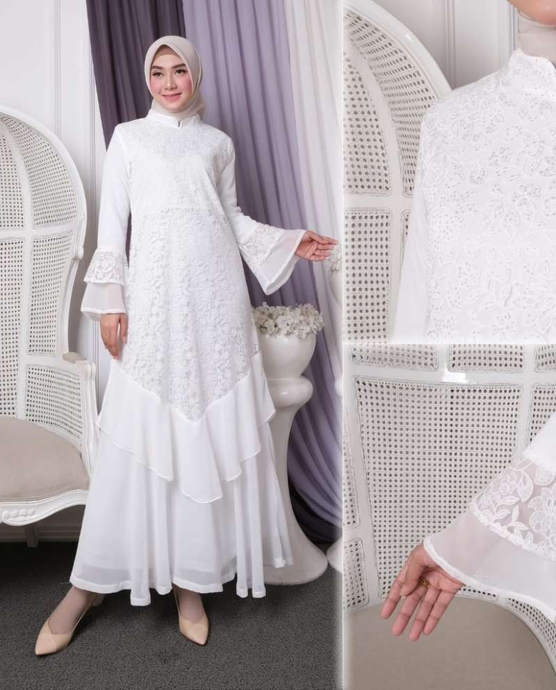 Promo Baju Gamis Putih Gamis Muslim Baju Busana Muslim Wanita Terbaru 804 Di Seller Sentral Fashion Kab Subang Jawa Barat Blibli