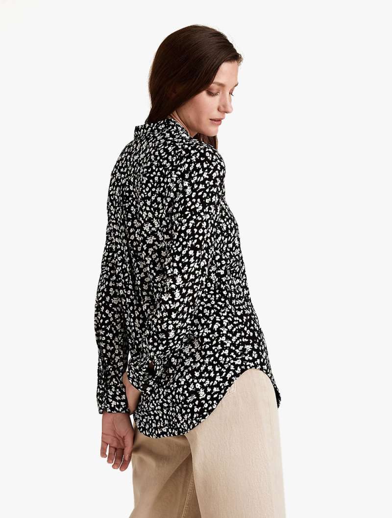 Animal Print Longline LS Shirt 