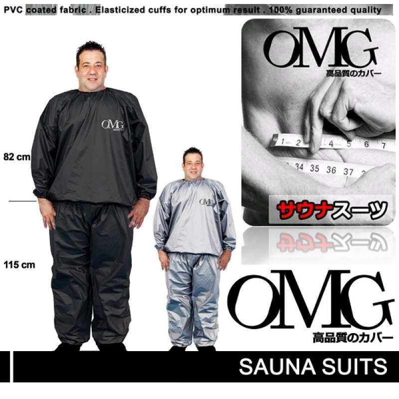 Promo Baju Sauna Suit OMG PREMIUM Ready Ukuran XL XXL JUMBO