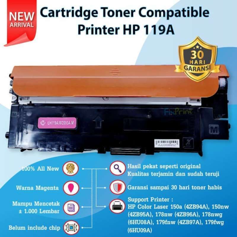 Promo Cartridge Toner Compatible 119A HP 150a 150nw MFP 178nw 179nw 179fnw  - Hitam di Seller CANDY - Kab. Bekasi, Jawa Barat | Blibli