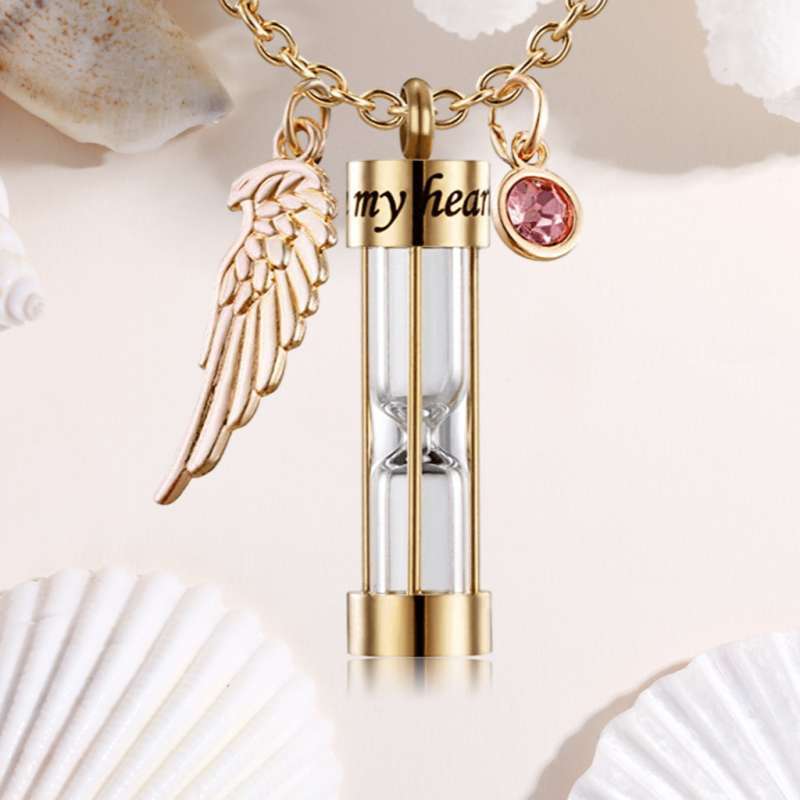 Promo Hourglass Cremation Urn Necklace 